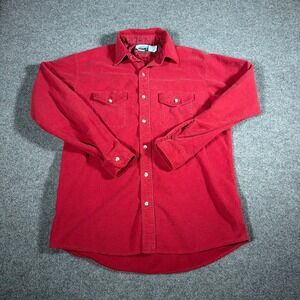 Vintage Fieldmaster Shirt Button Up Red Large Tall Men Made in USA